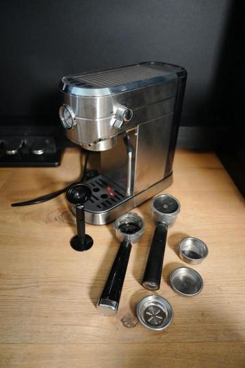 Moa Espresso machine met melkopschuimer, Tuyau à Vapeur, Utilisé, Dosettes et capsules de café, Machine à espresso
