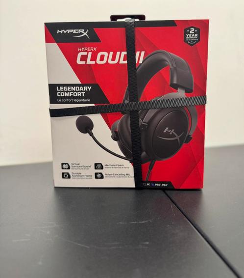 HyperX cloud 2 Gunmetal gamingheadset NIEUW, Computers en Software, Headsets, Nieuw, Over-ear, Bedraad, Gaming headset, Mute-functie