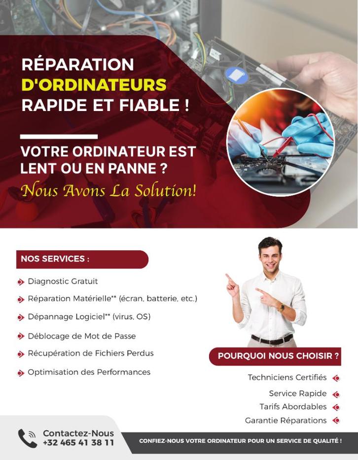 Réparation ordinateur - MacBook - Pc gamer - Dépannage windo, Computers en Software, Apple Macbooks, MacBook, Ophalen of Verzenden