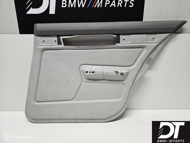 Deurpaneel rechtsachter leder grijs BMW 5-serie E34, Auto-onderdelen, Interieur en Bekleding, BMW, Gebruikt, Ophalen of Verzenden