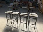 Barstoelen hout, Huis en Inrichting, Barkrukken, Ophalen, Gebruikt, Met voetsteun, 90 cm of meer