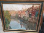 ANCIEN tableau Jan Angelo Zeyer (1878-1945) Bruges, Enlèvement ou Envoi