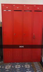 Vintage metalen kast, Huis en Inrichting, Ophalen, Zo goed als nieuw, Casier rouge Vintage