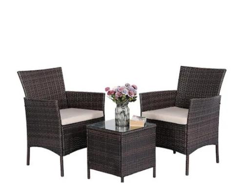Tuinset, Tuin en Terras, Tuinsets en Loungesets, Nieuw, Tuinset, 2 zitplaatsen, Ophalen