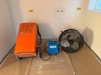 Bouwdroger,  bouwkachel, ventilator, Ophalen, Gebruikt, Ventilator en Afzuiger