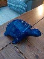 blauwe keramieken schildpad, Antiek en Kunst, Ophalen of Verzenden