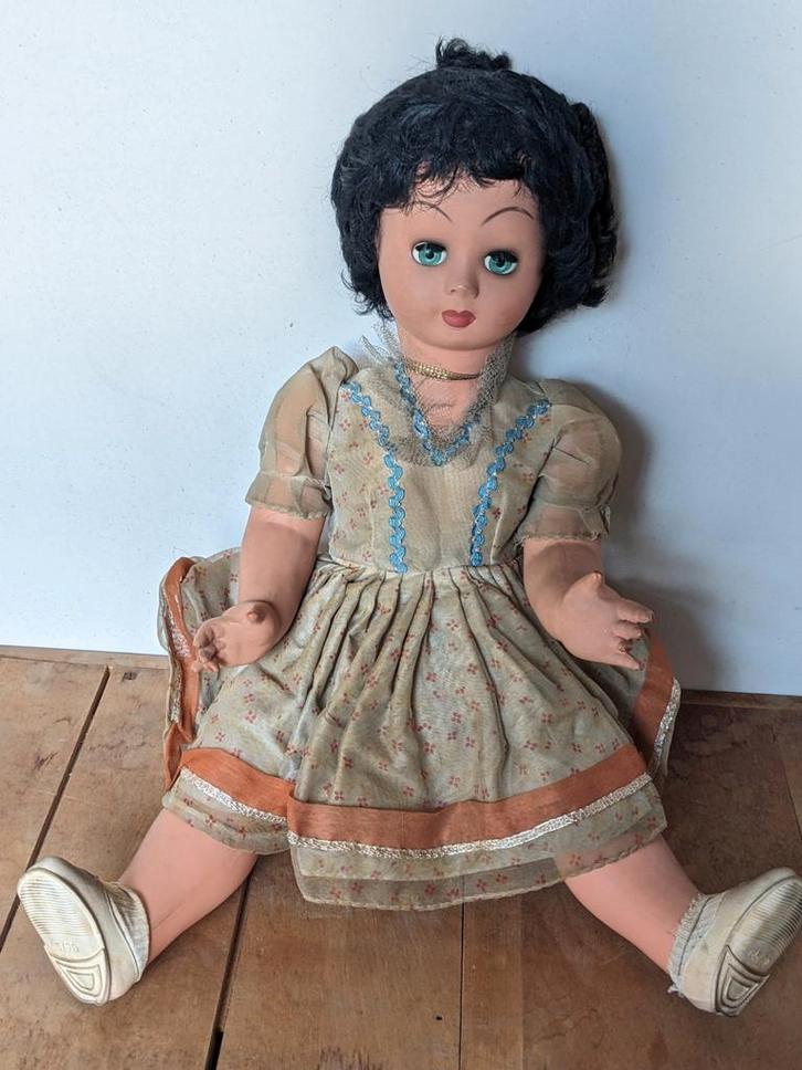 Zéér mooie antieke pop van maar liefst 70cm groot, Verzamelen, Poppen, Pop, Ophalen