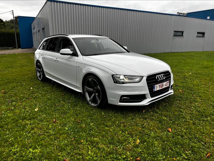 Audi A4 S-Line Breack, Auto's, Audi, Particulier, A4, Sportstoelen, Diesel, Euro 5, Break, 5 deurs, Automaat, Wit, Zwart, Leder