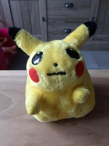 Peluche Pikachu à l'ancienne, 1998, Enlèvement ou Envoi, Comme neuf
