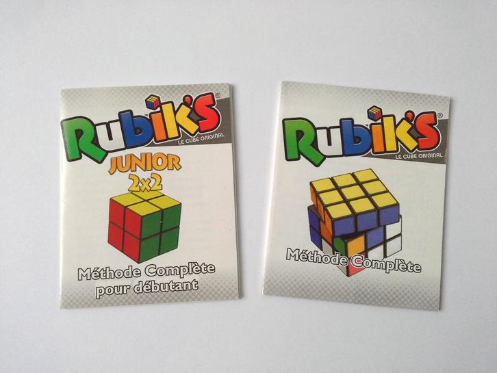 2 modes d'emploi papier Rubik's cube - Méthode complète, Hobby en Vrije tijd, Denksport en Puzzels, Ophalen of Verzenden