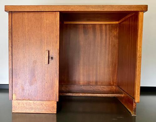 Vintage houten bureau van Dox Lier, Huis en Inrichting, Bureaus, Gebruikt, Bureau, Ophalen