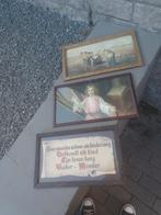 3 retro decoratieve kaders uit grootouders tijd, Antiek en Kunst, Ophalen of Verzenden
