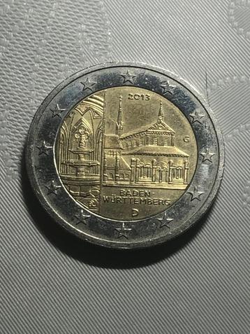Gebruikte Duitse G 2 euro herdenkingsmunt 2013. beschikbaar voor biedingen