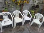 4 x tuinstoelen, Tuin en Terras, Ophalen, Gebruikt, Kunststof, Stapelbaar