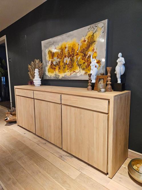 Prachtige teakhout dressoir laatste 2 stuk, Huis en Inrichting, Kasten | Dressoirs, Nieuw, Met lade(s), Met deur(en), Teakhout