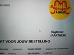 2 tickets bobbejaanland 12.5 eur/stuk  - last minute, Tickets en Kaartjes