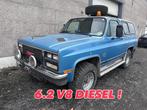 GMC Jimmy - 6.5 v8 Diesel - 4x4 - opknapper, Auto's, Automaat, Stof, Blauw, 6500 cc