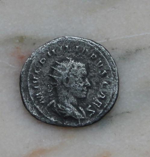 Philippus II  247 n.Chr. - 249 n.Chr.  - Antoninianus, Postzegels en Munten, Munten | Europa | Niet-Euromunten, Losse munt, Zilver