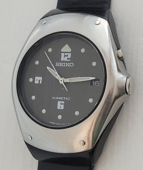 Seiko kinetic vintage (eerste uitvoering), Handtassen en Accessoires, Horloges | Antiek, Polshorloge, Seiko, Staal, 1960 of later