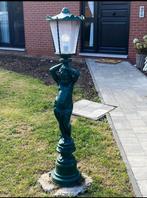 Gietijzeren lamp met engel, Ophalen, Gebruikt, Overige materialen