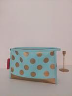 Toilettas Casuelle - turquoise en goud, Handtassen en Accessoires, Toilettassen, Ophalen of Verzenden, Nieuw