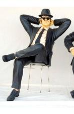 Blues Brothers zittend - incl stoel - levensgroot, Ophalen, Nieuw