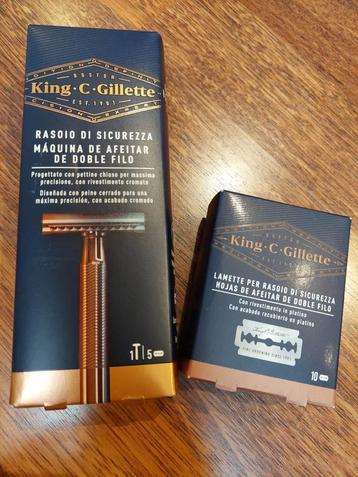 Scheermes King C Gillette met reserve mesjes