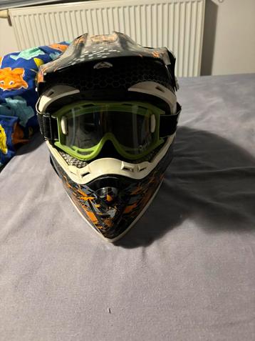 Acerbis crosshelm met bril, Enlèvement, XS
