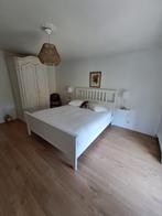 Lit Hemnes 160x200 + matelas, bed + matras, Maison & Meubles, Chambre à coucher | Lits, Queen size, Enlèvement, Utilisé, 200 cm