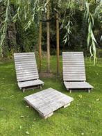 Loungeset padoek, Tuin en Terras, Ophalen, Zo goed als nieuw, Hout