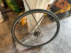 Wiel koersfiets met blauwe band voor rollen, Fietsen en Brommers, Fietsonderdelen, Ophalen, Band