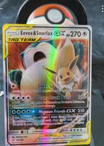 Eevee & Snorlax tag team pokemon card ungraded, Hobby en Vrije tijd, Verzamelkaartspellen | Pokémon, Ophalen of Verzenden, Zo goed als nieuw
