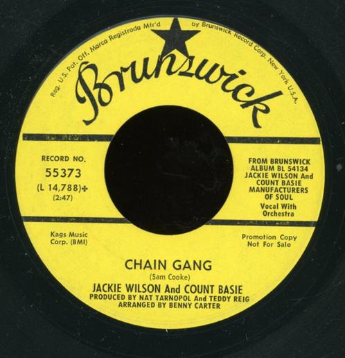 Jackie Wilson And Count Basie – Chain Gang - "Popcorn' 7", Cd's en Dvd's, Vinyl | R&B en Soul, Gebruikt, Soul of Nu Soul, 1960 tot 1980