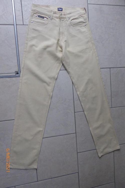 broek "D&G"  dolce & gabbana- maat L - 31/45, Kleding | Heren, Broeken en Pantalons, Nieuw, Maat 52/54 (L), Beige, Ophalen of Verzenden