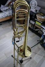 Bastrombone Yamaha Xeno YBL-835 yellow brass beker, Muziek en Instrumenten, Ophalen, Nieuw, Bas, Met koffer