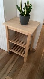 IKEA houten keukentrolley/bijzettafel, Huis en Inrichting, Ophalen, Zo goed als nieuw