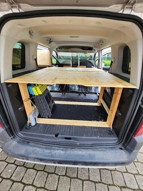 Zelf gemaakt plooien bed voor peugeot rifter, Caravanes & Camping, Tapis de couchage, Enlèvement