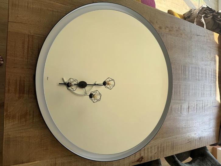 Ronde spiegel (merk Alape) met dimbaar led licht, Huis en Inrichting, Badkamer | Badkamermeubels, Nieuw, Overige typen, Minder dan 100 cm