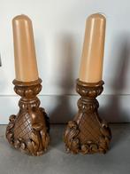 Set stoere kandelaars, Ophalen, Grijs