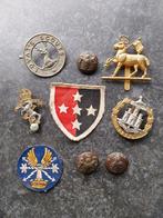 Lot britse cap badges wo2 insignes, Ophalen of Verzenden
