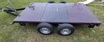 Dubbelasser aanhangwagen Plateau, Ophalen of Verzenden