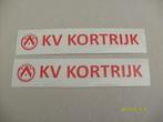 Stickers KV Kortrijk, Verzamelen, Ophalen, Zo goed als nieuw, Poster, Plaatje of Sticker