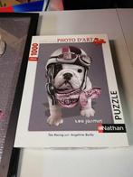 Puzzle Bulldog - Téo Jasmin - Nathan, Comme neuf, 500 à 1500 pièces, Puzzle, Enlèvement ou Envoi