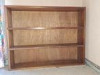 Boekenrek in massief hout (meranti), Ophalen, Met plank(en), Gebruikt, 100 tot 150 cm