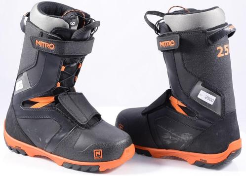 39 EU snowboardschoenen NITRO AGENT QLS 2022, BLACK/orange, Sport en Fitness, Snowboarden, Gebruikt, Schoenen, Verzenden