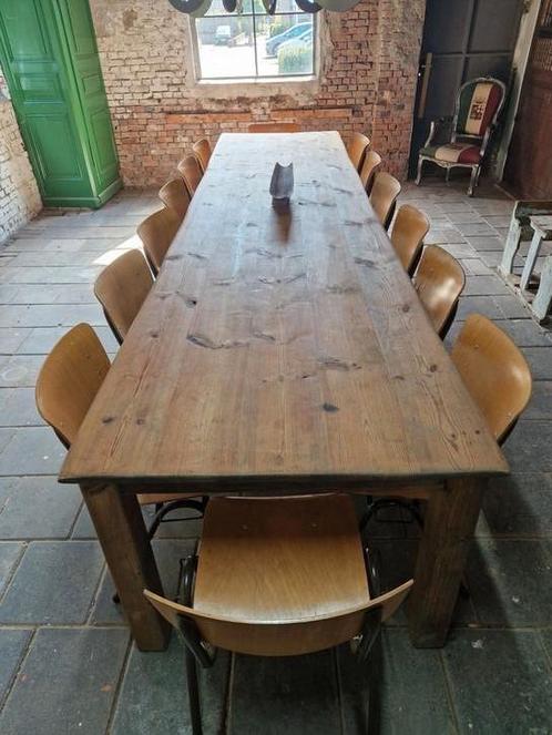 Eettafel met 14 stoelen 360 cm lang, Huis en Inrichting, Tafels | Eettafels, Zo goed als nieuw, Ophalen