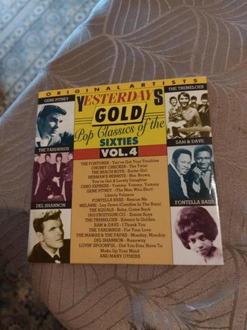 CD : Yesterdays Gold/Vol. 4/ Pop Classics of the sixties beschikbaar voor biedingen