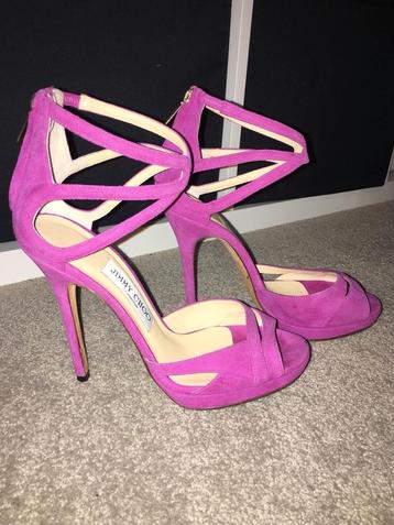 Talons aiguilles hauts roses Jimmy Choo taille 38, Envoi, Comme neuf, Rose