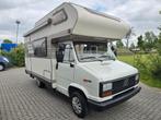 Fiat Hymer Diesel Kampeerwagen Oldtimer 5 personen, Caravans en Kamperen, Mobilhomes, Bedrijf, Diesel, 5 tot 6 meter, Half-integraal