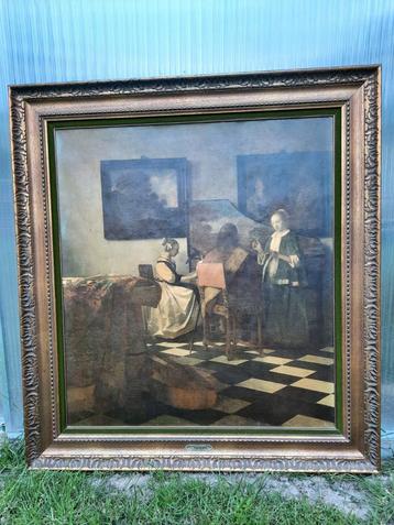Toile de peinture Vermeer, toile de peinture à l'huile de co